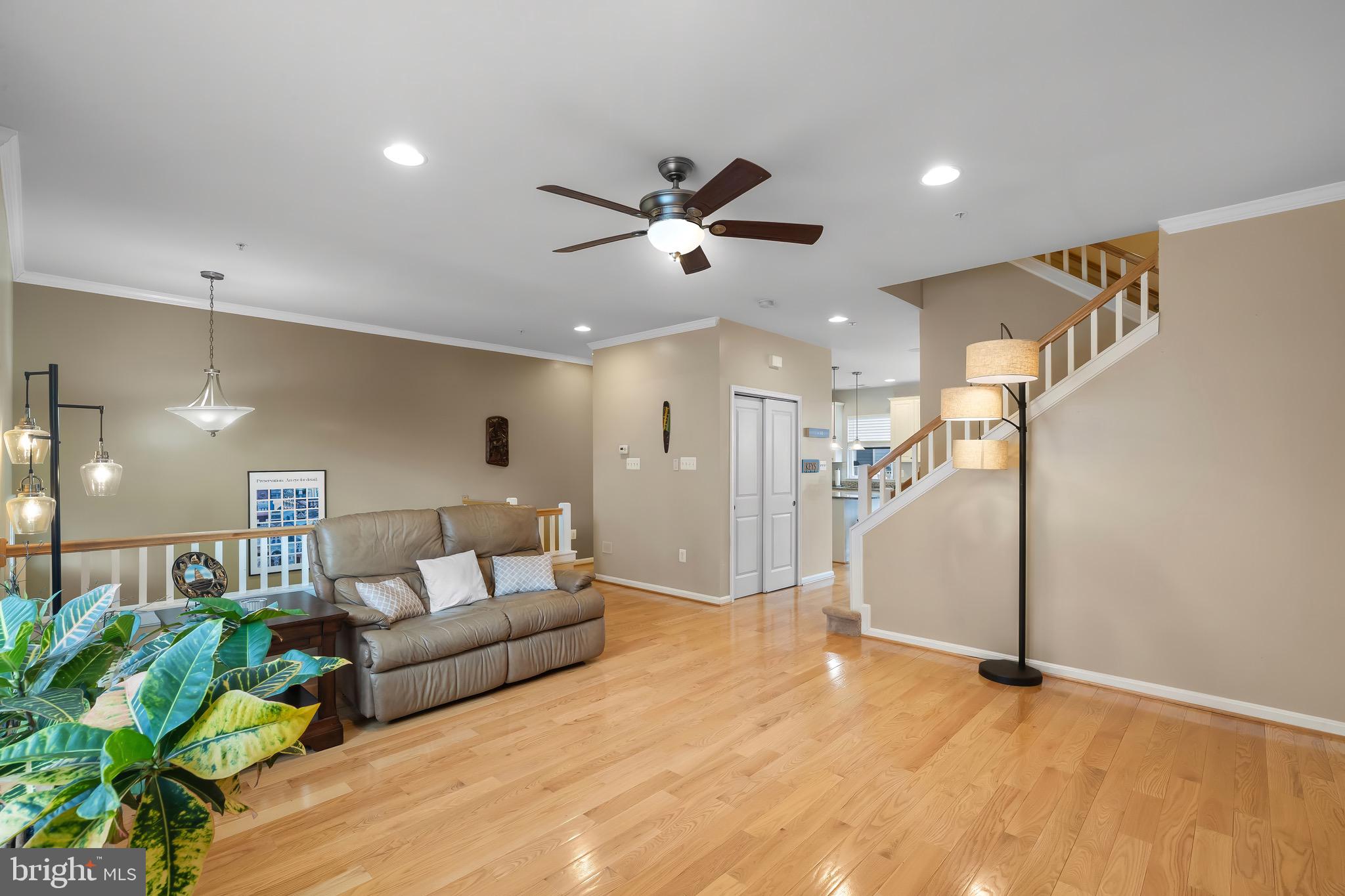 2065 Case Road Baltimore, MD 21222 - Photo 7 of 48 a view of a livingroom with furniture and a ceiling fan