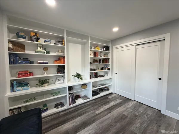 a view of storage and utility room with shelves