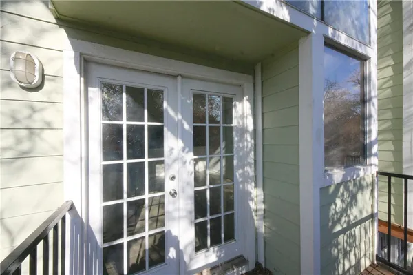 a view of front door