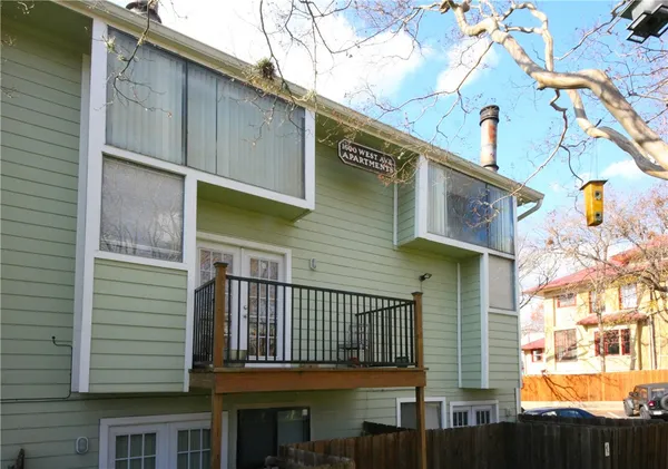 a view of a house with a balcony