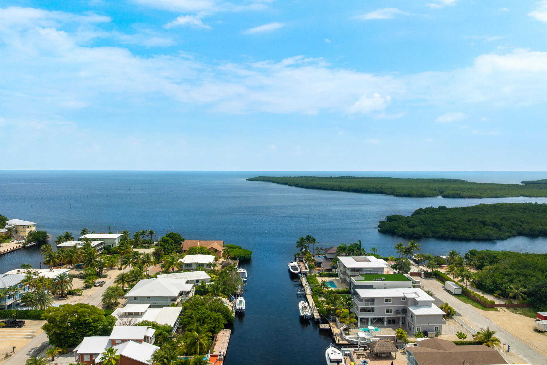 64 Andros Road Key Largo, FL 33037 - Photo 2 of 62 Aerial view from home to the ocean