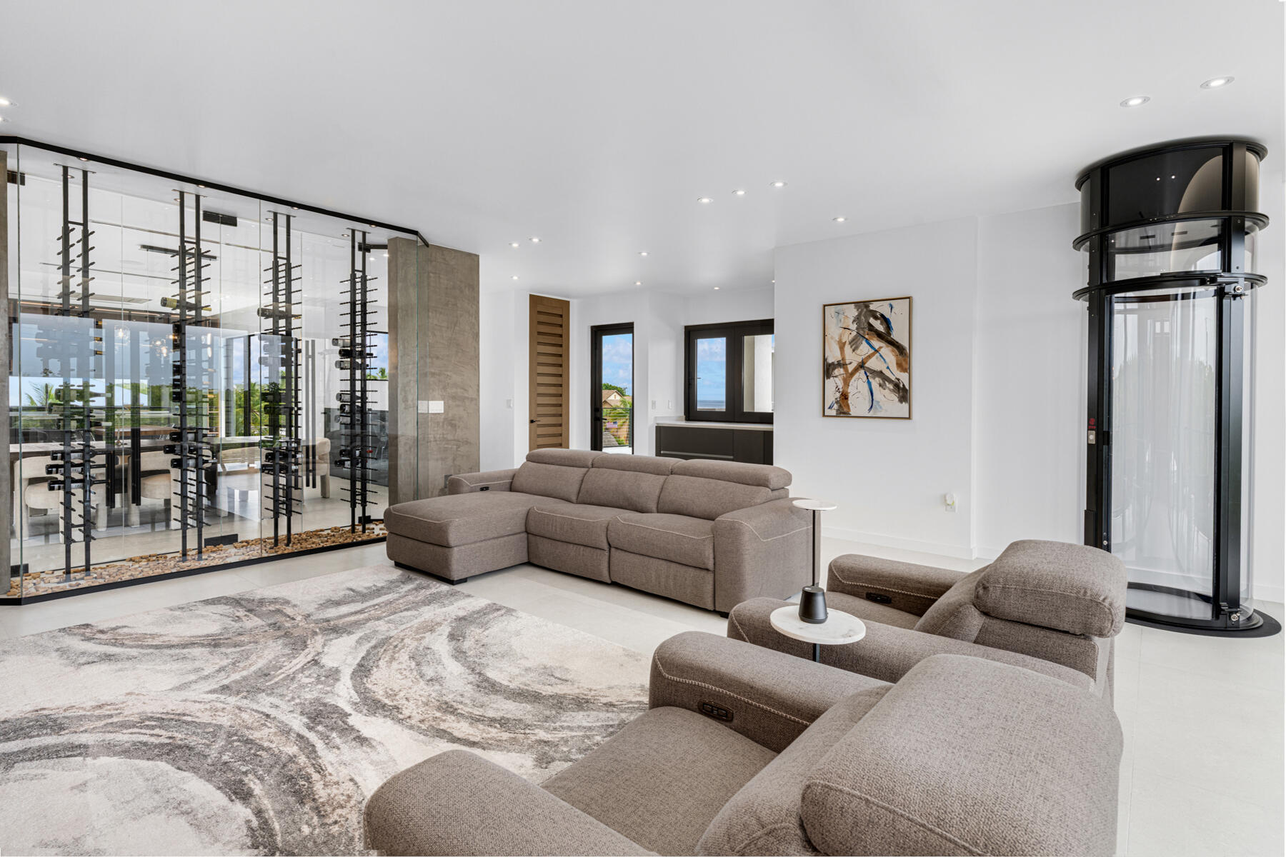 64 Andros Road Key Largo, FL 33037 - Photo 33 of 62 Glass wine display for 300+ bottles