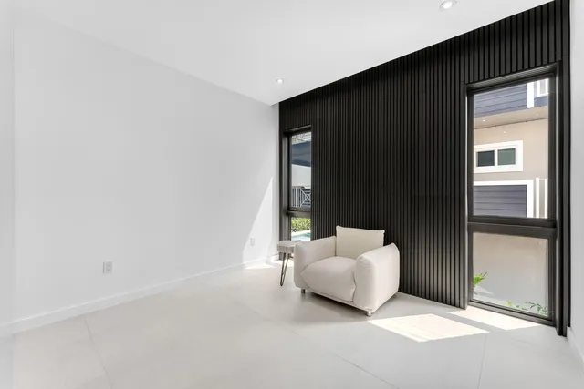 a view of swimming pool from a balcony