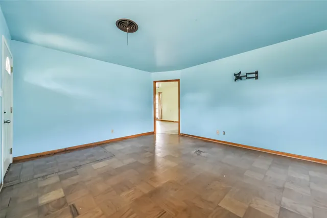 a view of an empty room