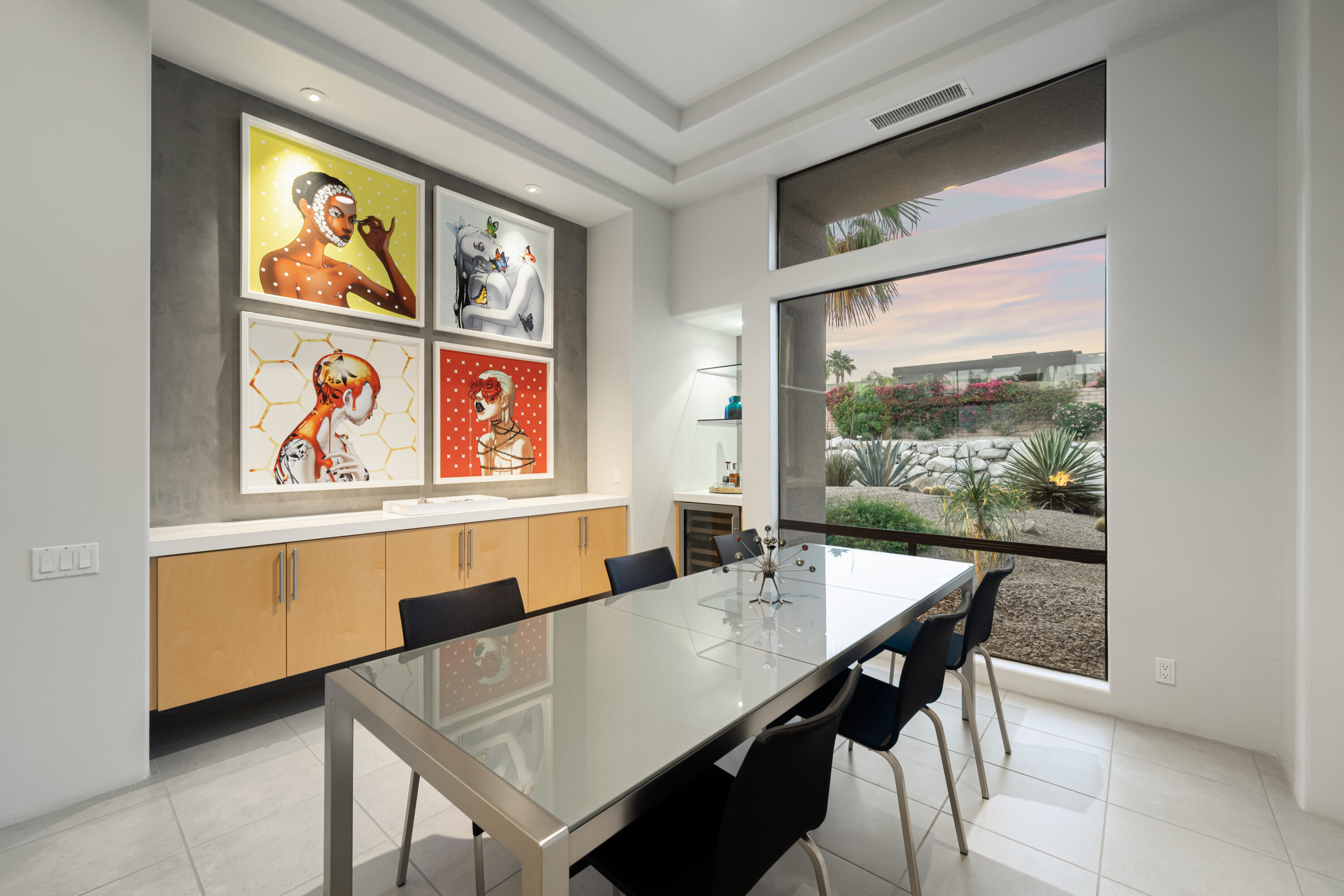 18 Boulder Lane Rancho Mirage, CA 92270 - Photo 12 of 41 a view of a dining room with furniture window and outside view