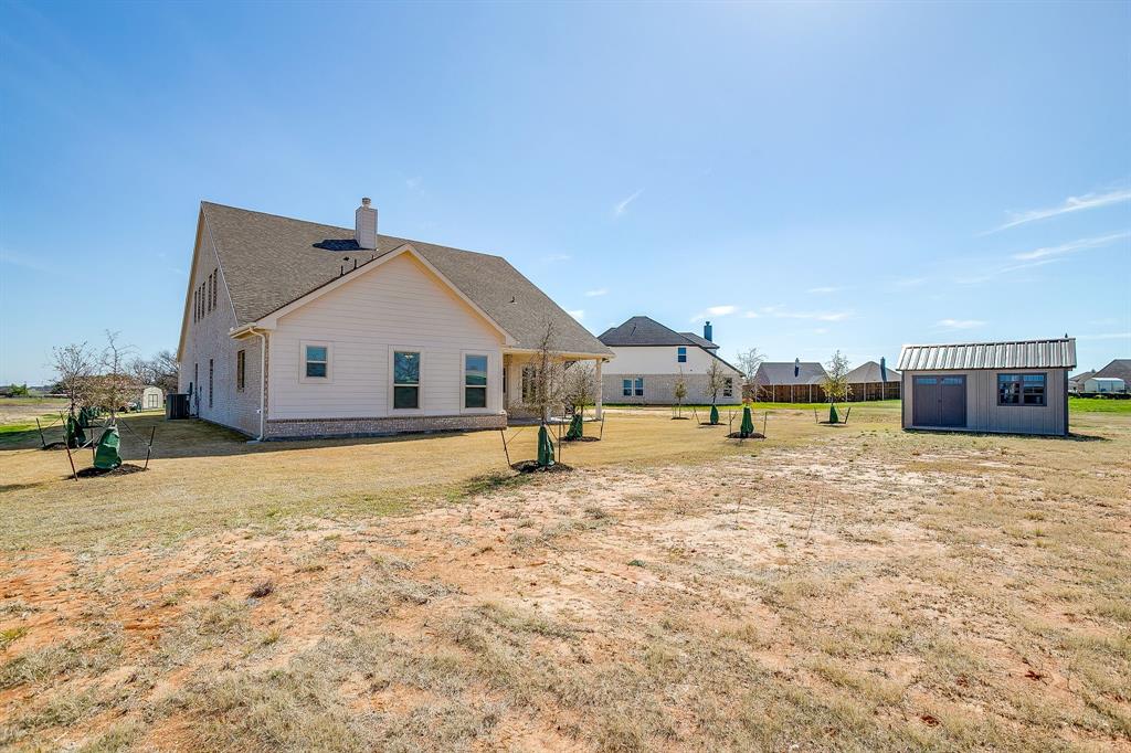 445 Guadalupe Lane Springtown, TX 76082 - Photo 33 of 40 Back yard with 10X16 shed