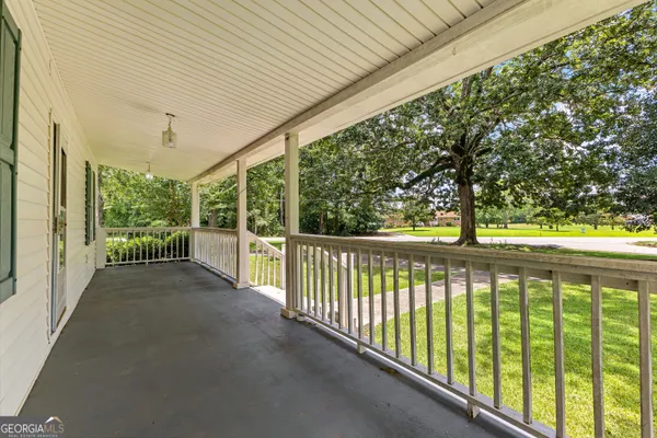 a view of a porch