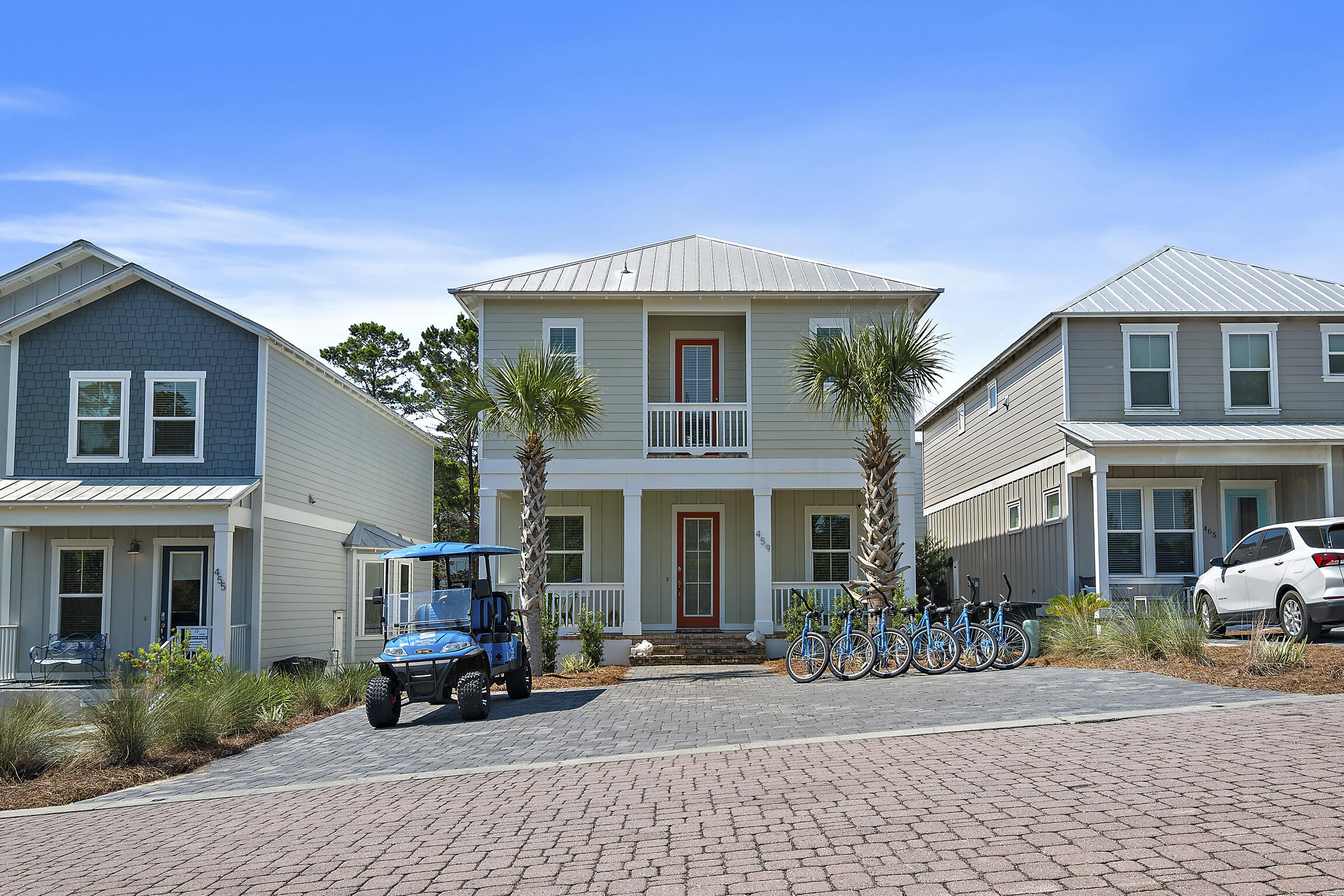 459 Dolphin Drive Santa Rosa Beach, FL 32459 - Photo 1 of 31 a front view of a house with a garden
