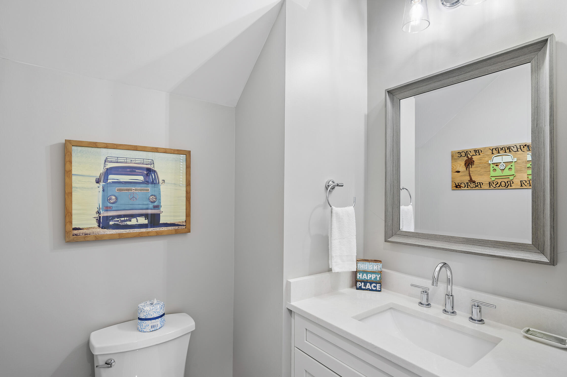 459 Dolphin Drive Santa Rosa Beach, FL 32459 - Photo 13 of 31 a bathroom with a toilet a sink and mirror