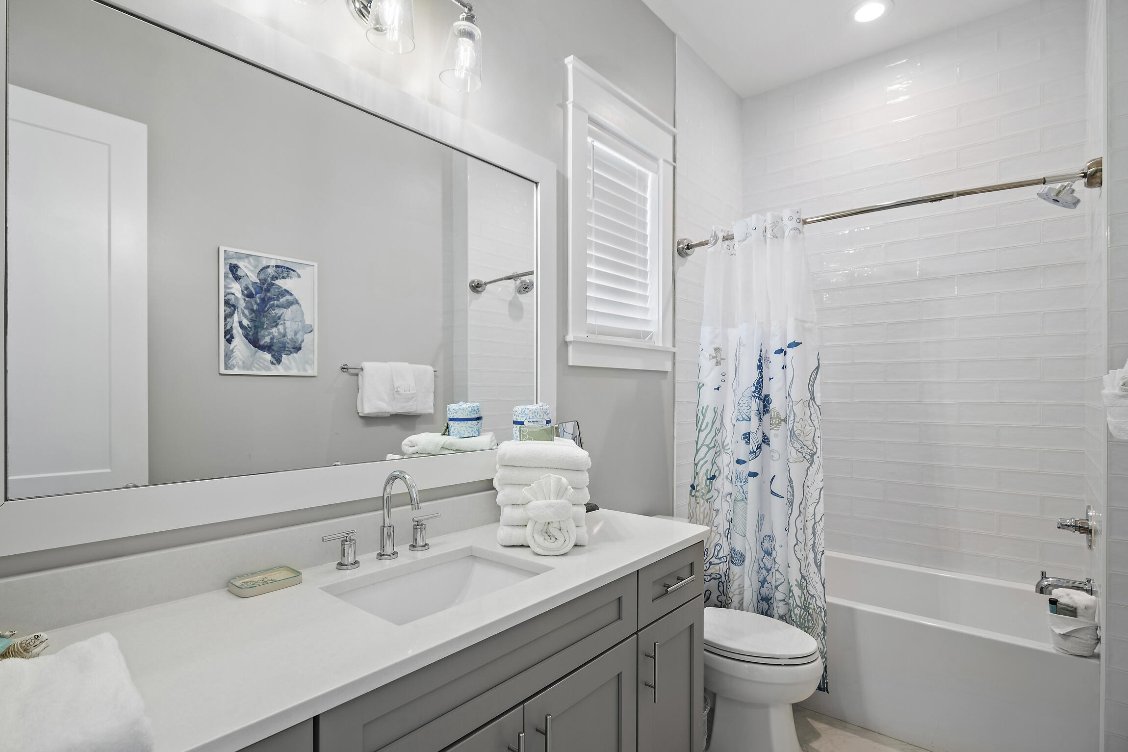 459 Dolphin Drive Santa Rosa Beach, FL 32459 - Photo 22 of 31 a bathroom with a sink toilet tub and shower