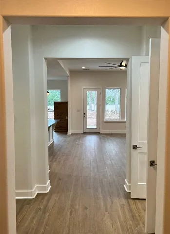 wooden floor in a gallery