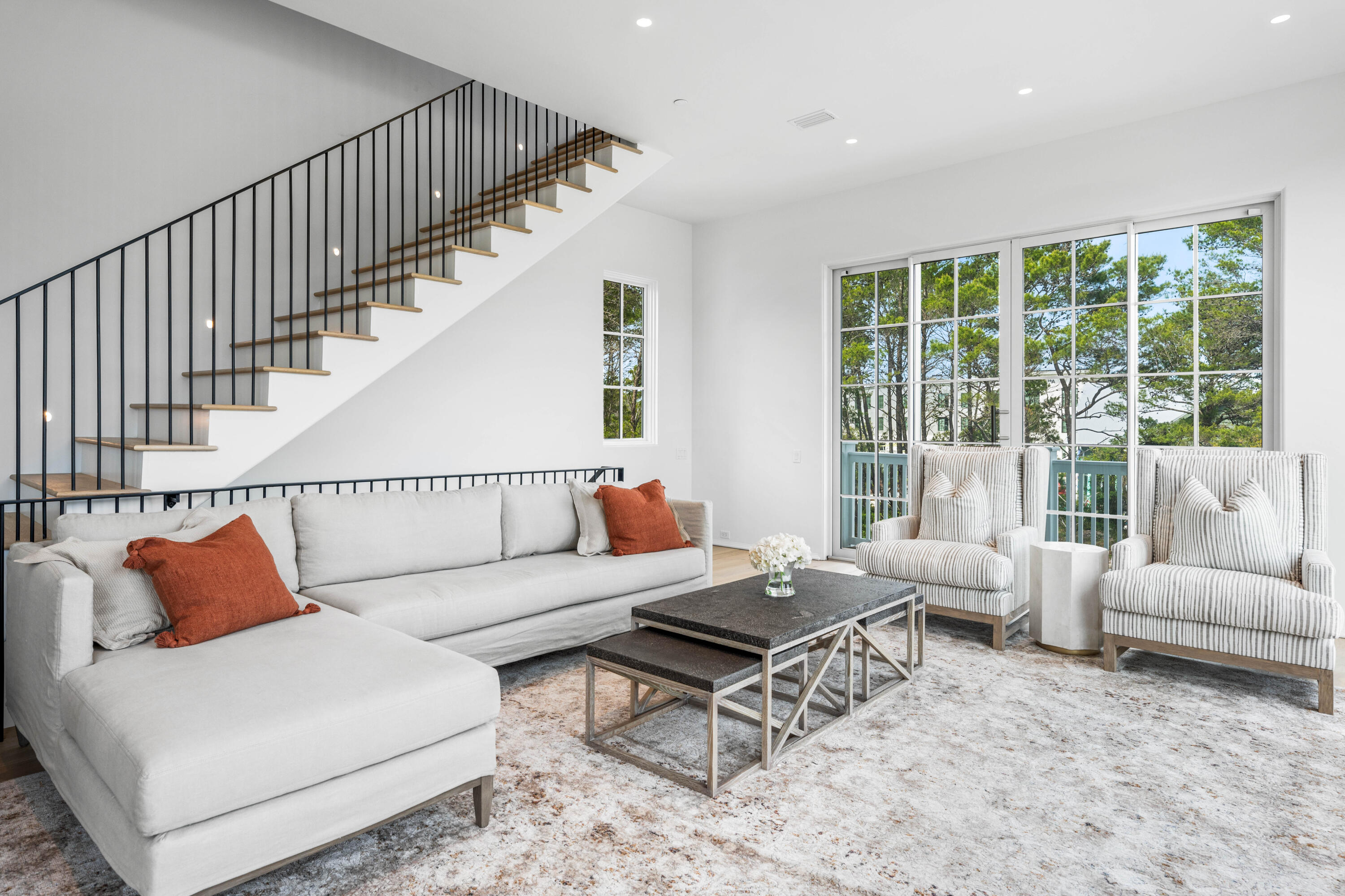 4655 East County Highway 30A Santa Rosa Beach, FL 32459 - Photo 16 of 69 a living room with furniture and a large window