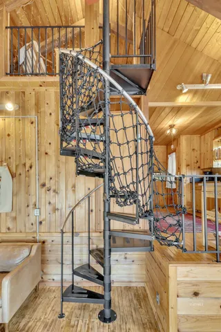 an outdoor space with patio