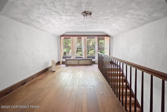 a view of a room with racks