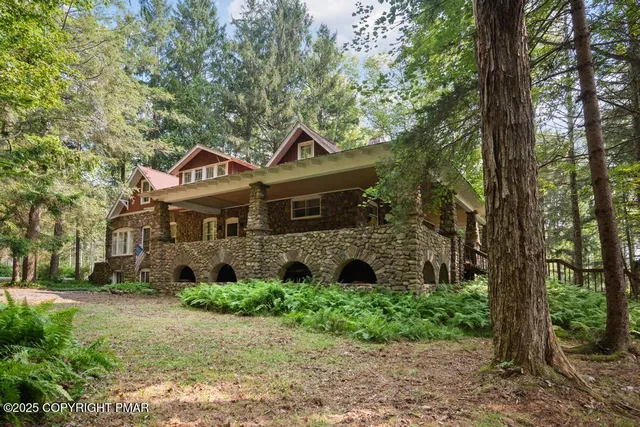 a view of an outdoor space with seating