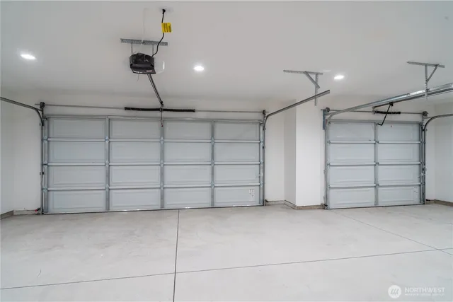 a view of a garage