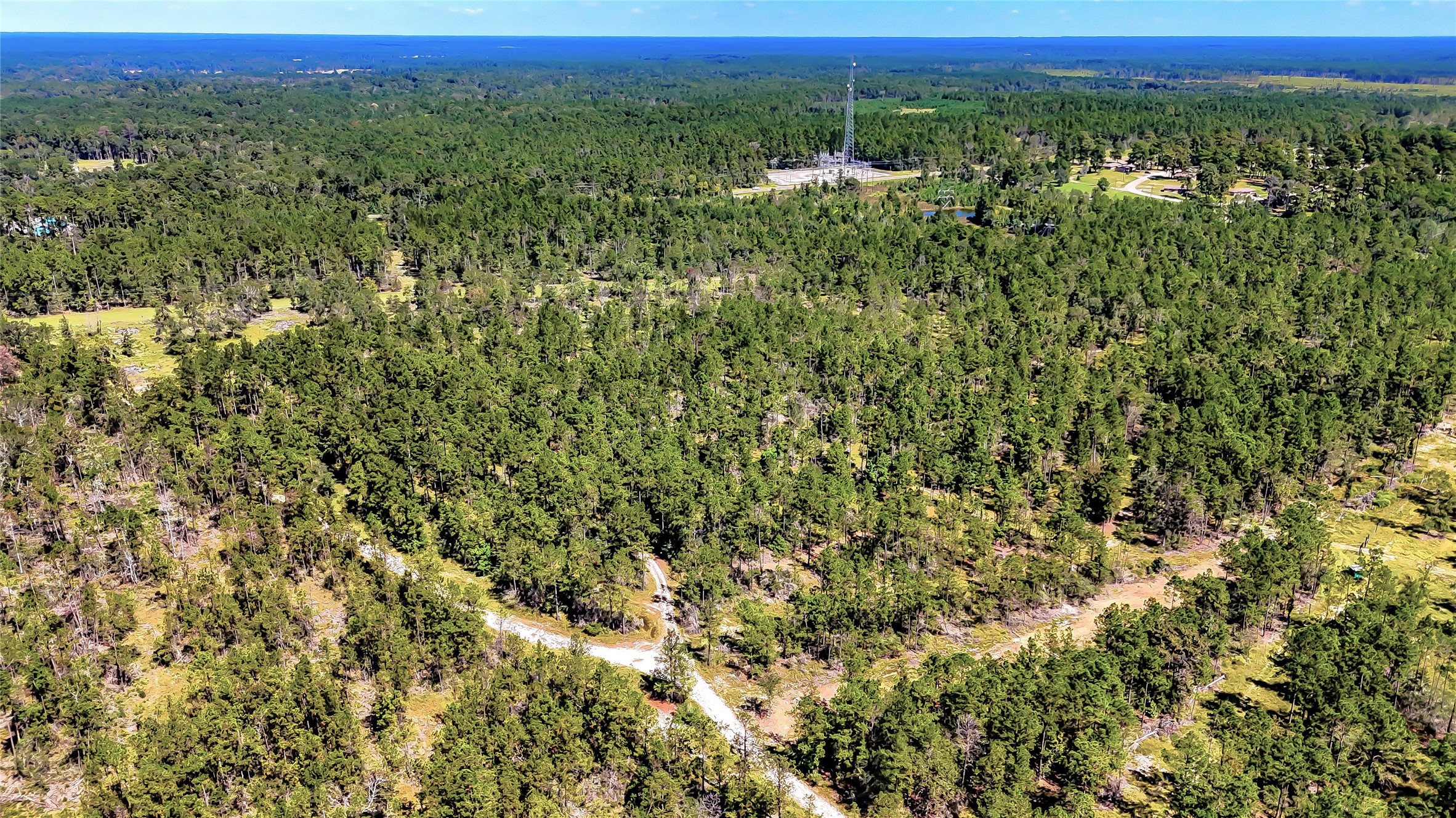 287 Corrigan Tx 75939 Corrigan, TX 75939 - Photo 21 of 24 an aerial view of a houses with a yard and mountain