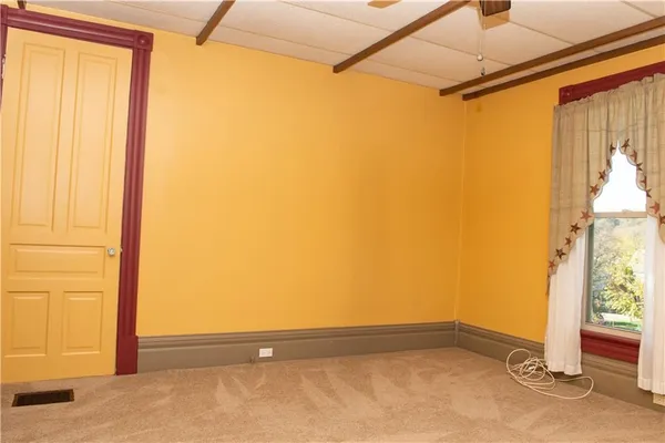 a view of an empty room