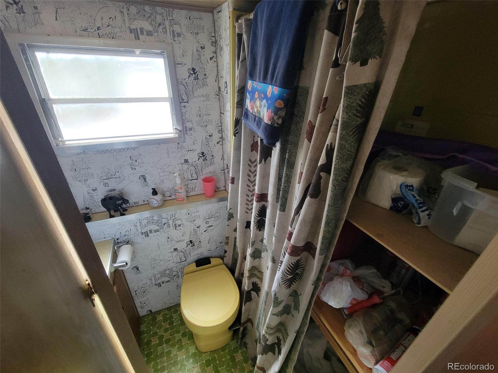 94 Pullman Loop Fairplay, CO 80440 - Photo 18 of 21 a bathroom with a sink toilet and window