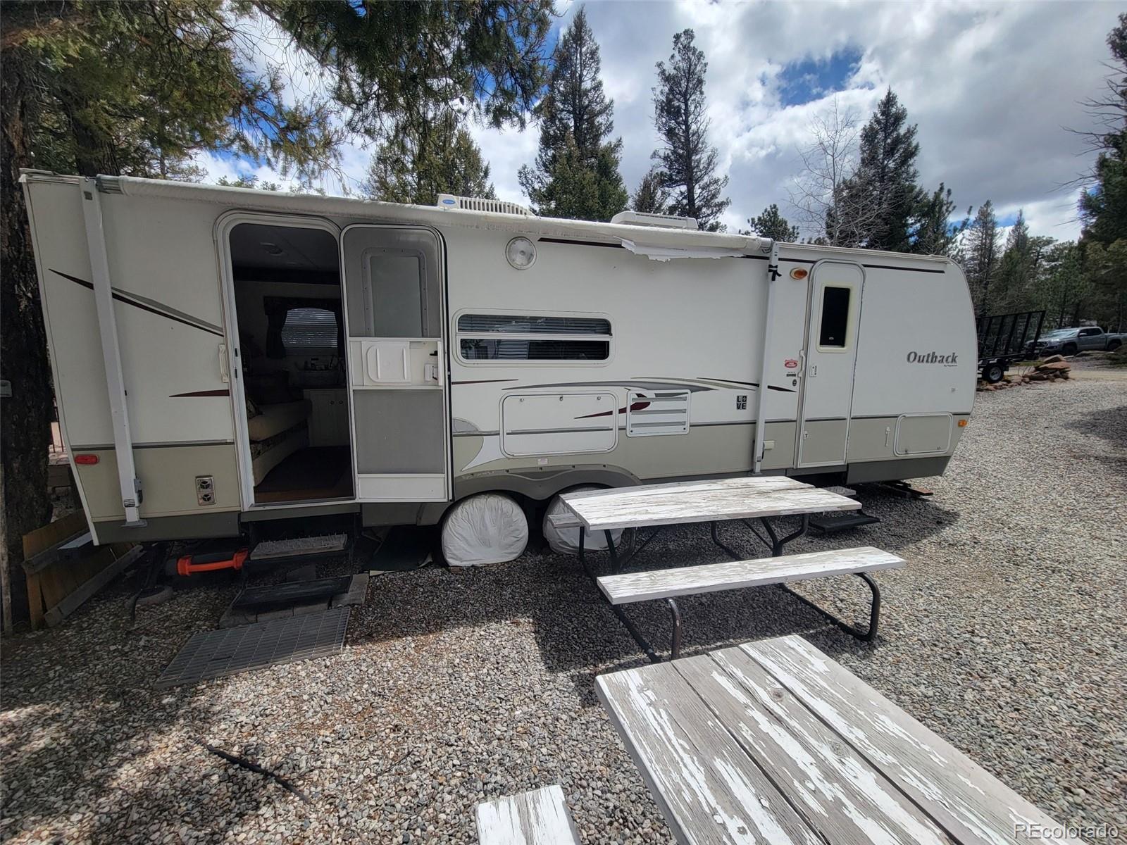 94 Pullman Loop Fairplay, CO 80440 - Photo 6 of 21 a view of a back yard of the house with a couch