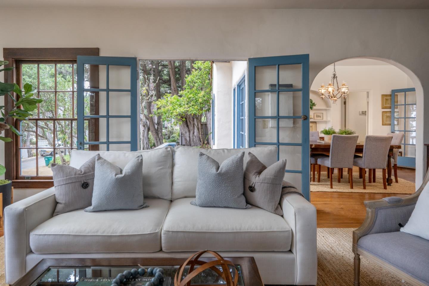 161 Spindrift Road Carmel, CA 93923 - Photo 6 of 20 a living room with furniture and a large window