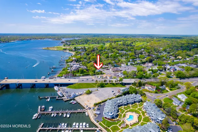 a view of a city with an ocean