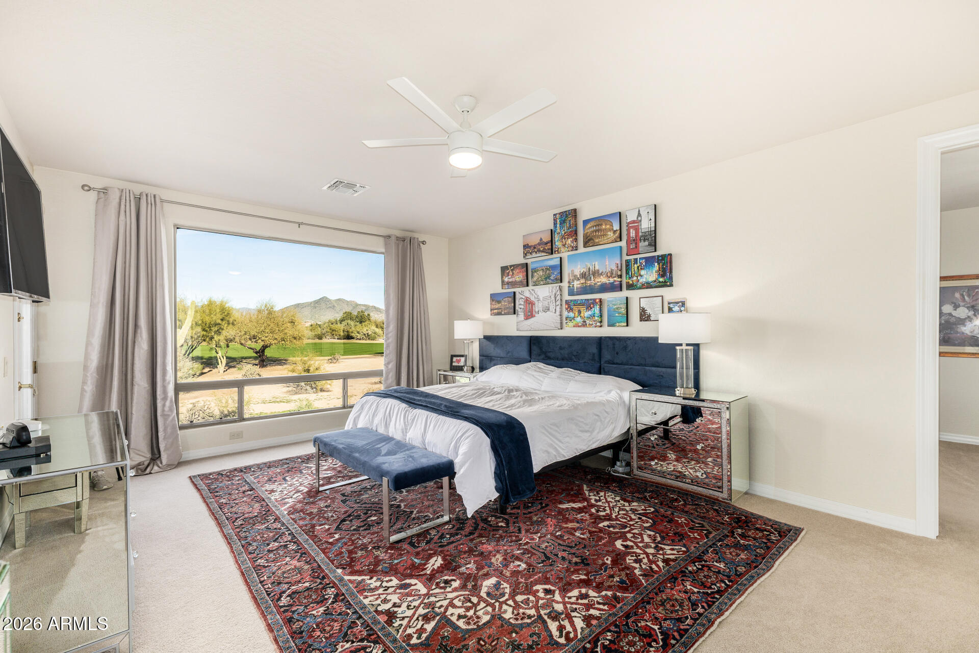 4124 East Pullman Road Cave Creek, AZ 85331 - Photo 11 of 44 Primary bedroom with Mountain Views