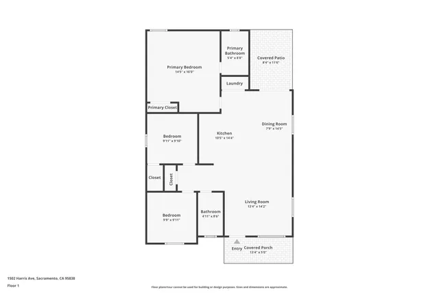$424,000 | 1502 Harris Avenue, Sacramento, CA 95838