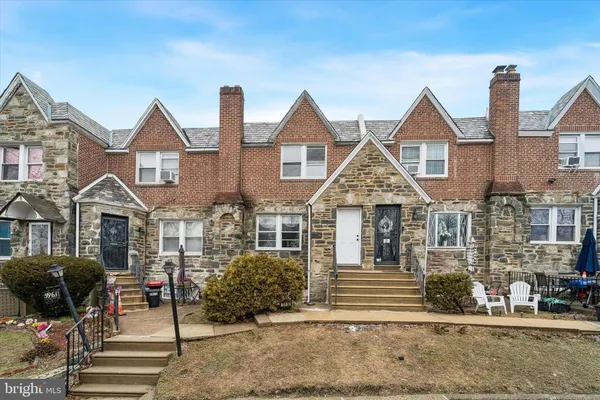 a front view of multiple houses