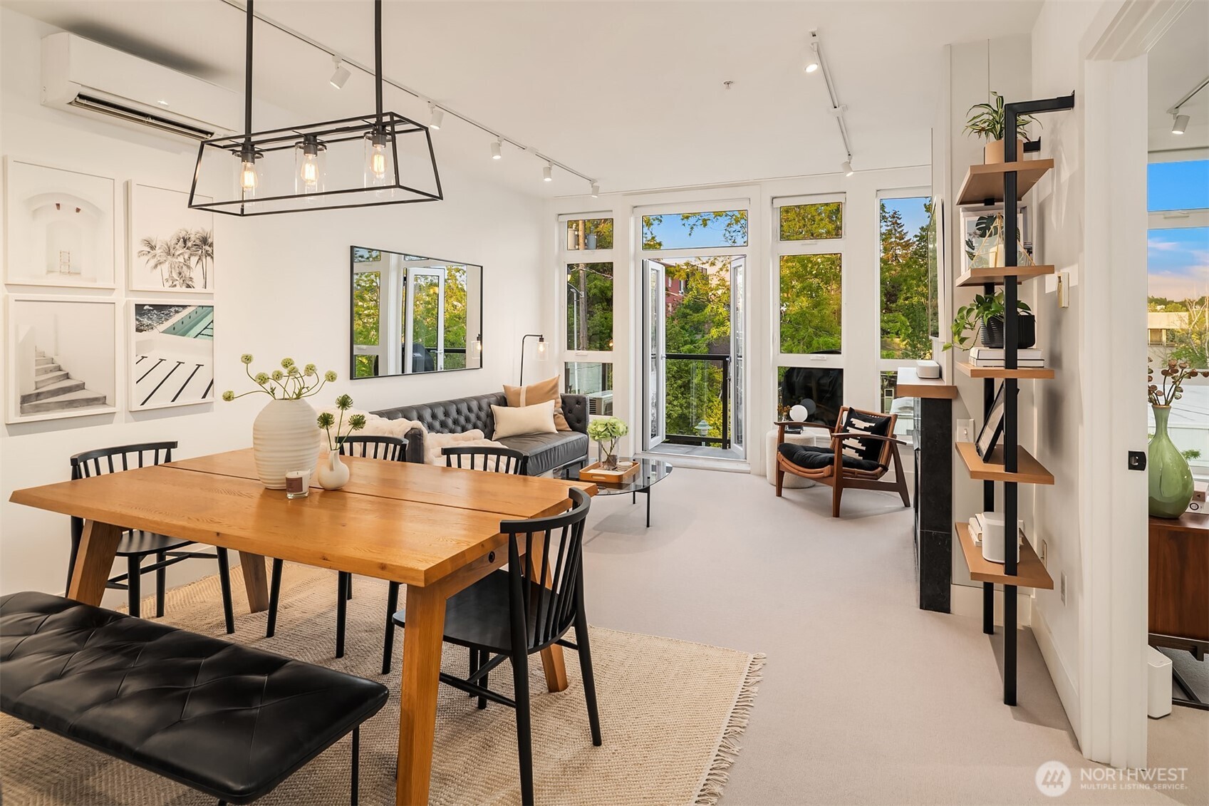 1730 North Northlake Way, Unit 415 Seattle, WA 98103 - Photo 10 of 40 a view of a dining room with furniture window and outside view