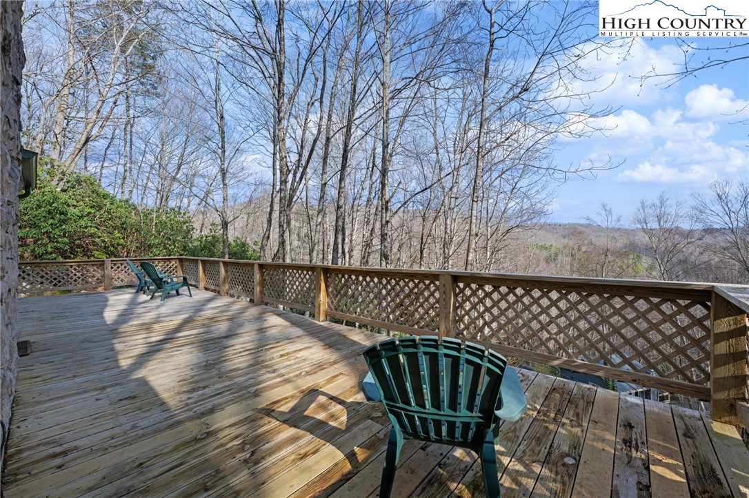 131 Hemlock Road Banner Elk, NC 28604 - Photo 7 of 37 a view of balcony with wooden floor