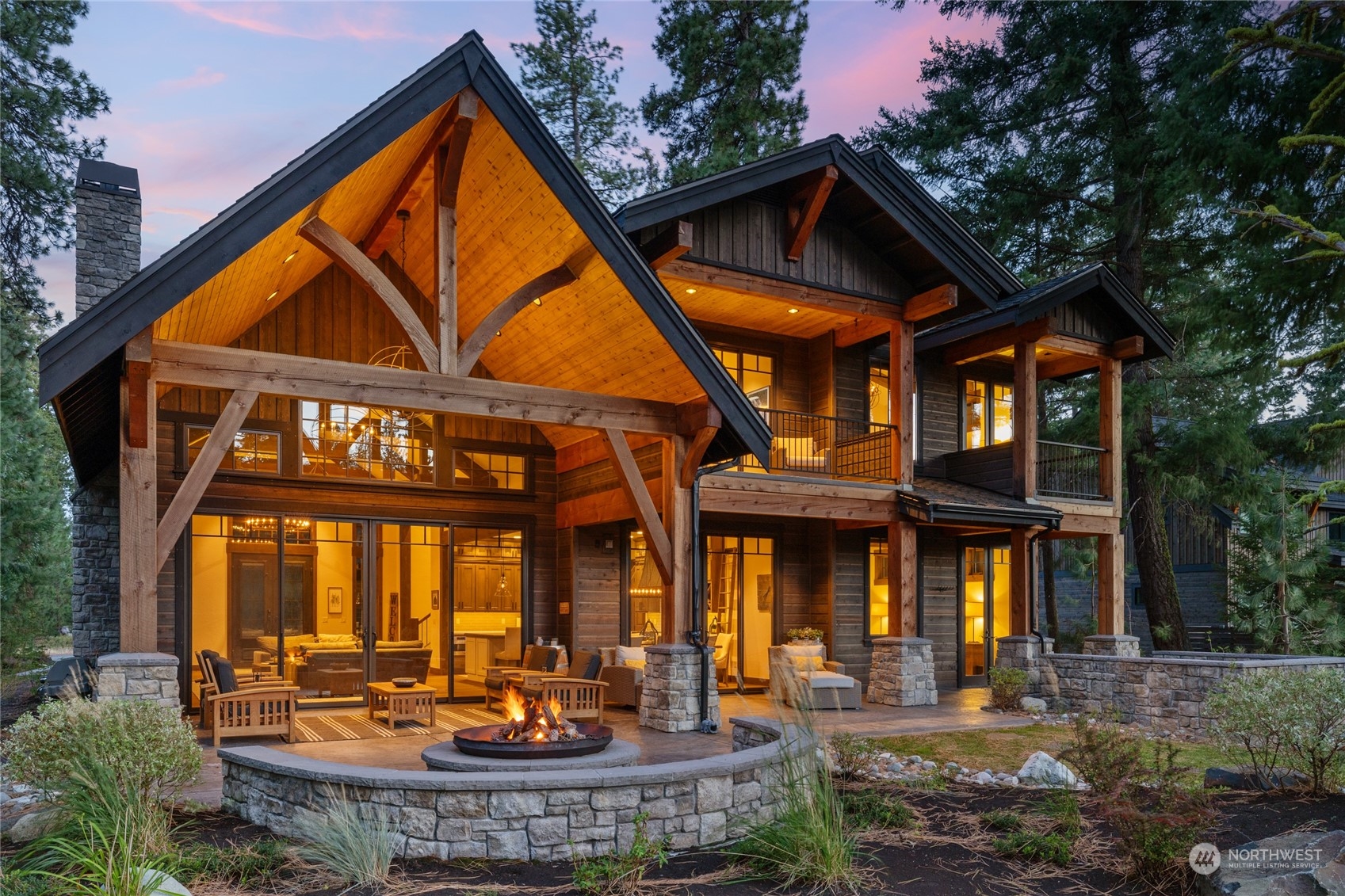 a front view of a house with a swimming pool
