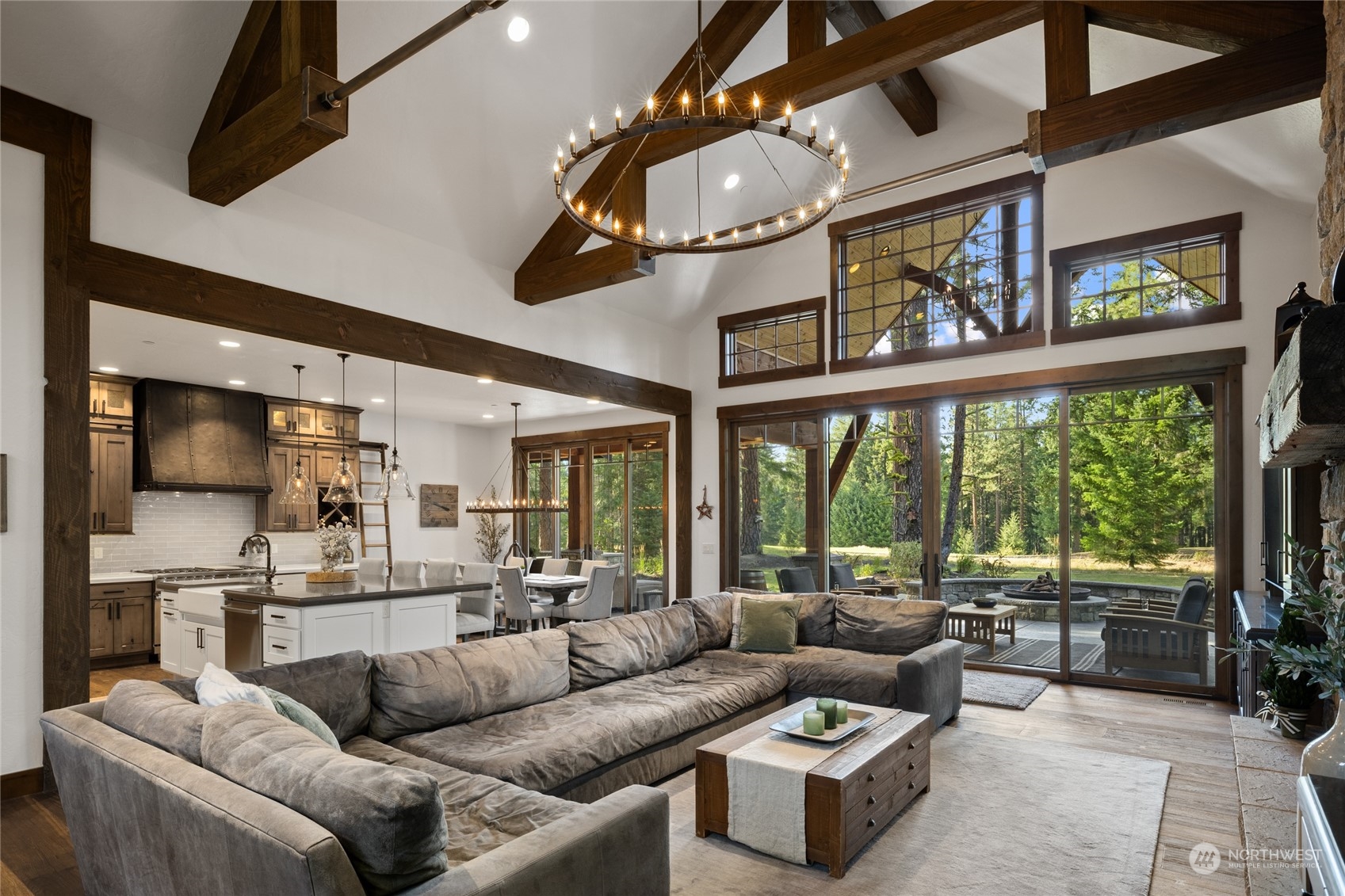351 Maple Leaf Loop Cle Elum, WA 98922 - Photo 6 of 40 a living room with furniture and a large window