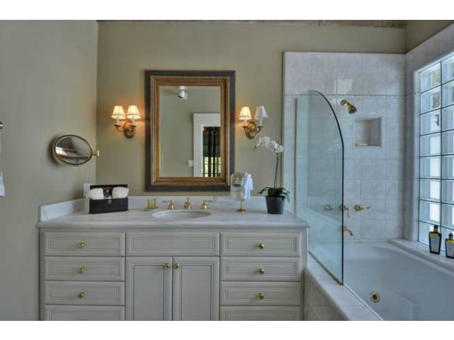 15670 Peach Hill Road Saratoga, CA 95070 - Photo 18 of 25 a bathroom with a double vanity sink mirror and double