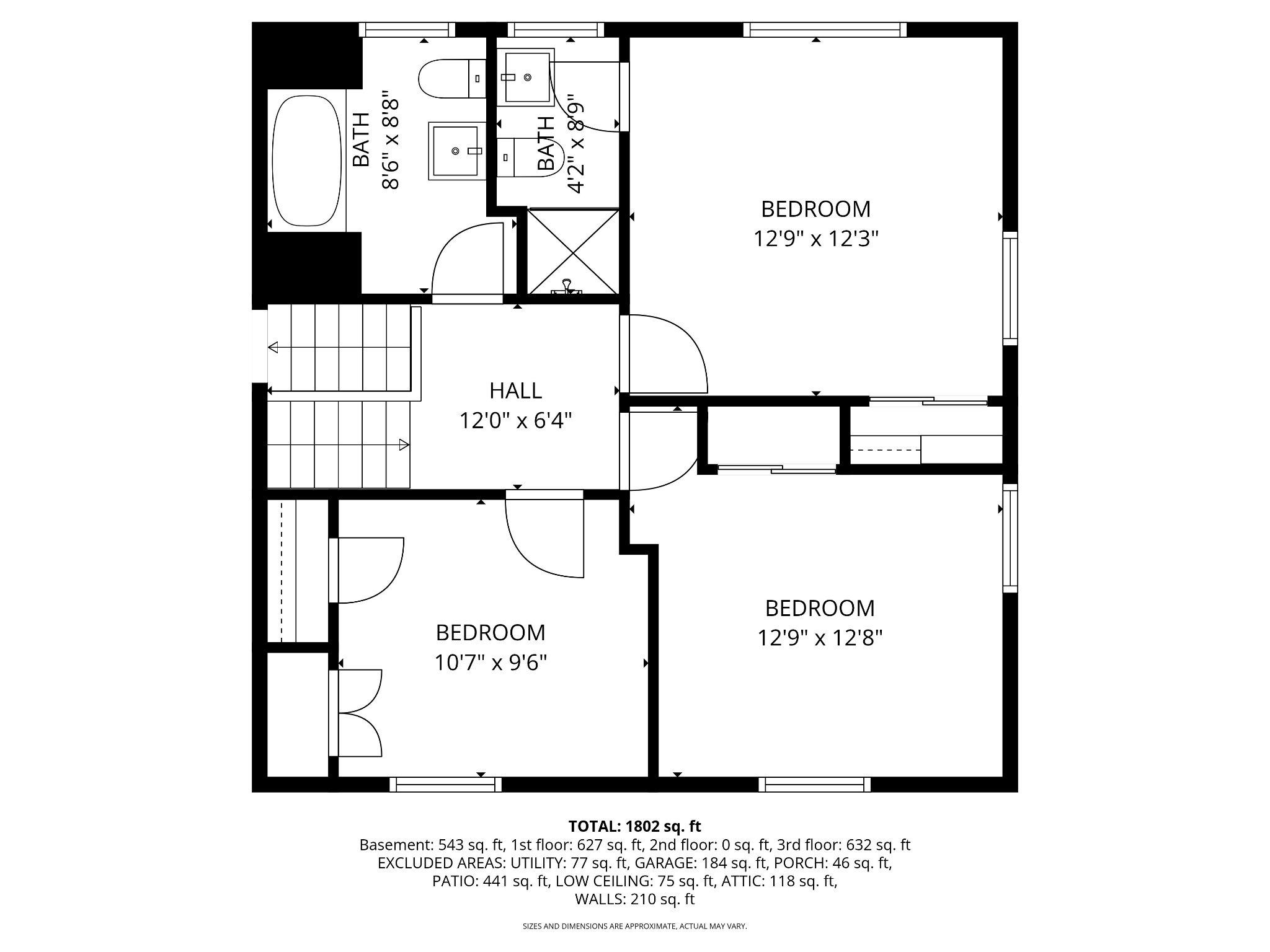 7708 Jansen Drive Springfield, VA 22152 - Photo 49 of 51 Floor Plan _ Upper level