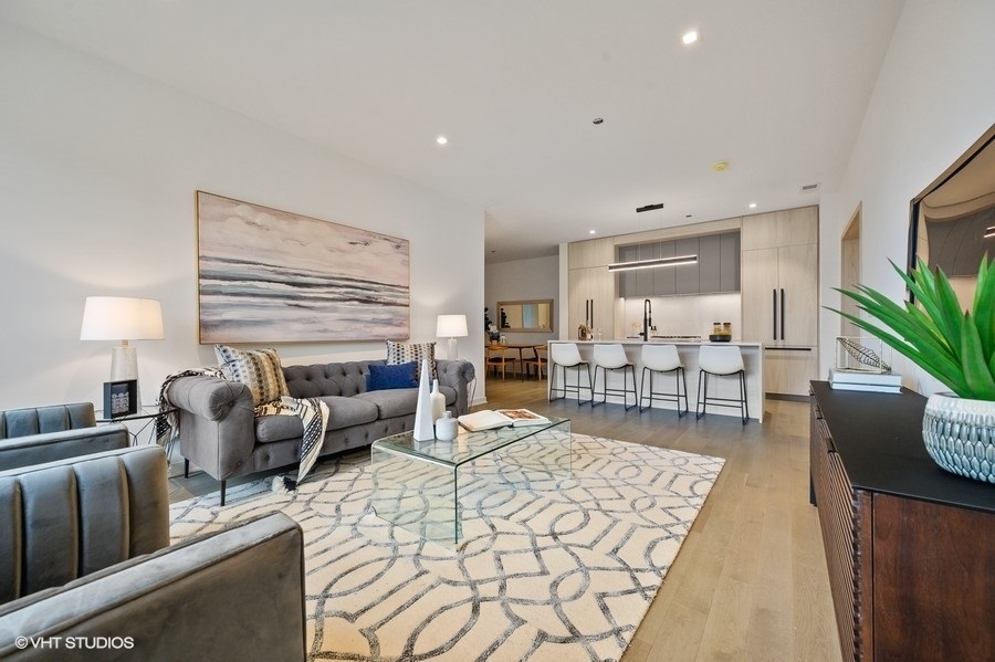 1400 West Monroe Street, Unit 5F Chicago, IL 60607 - Photo 13 of 25 a living room with furniture