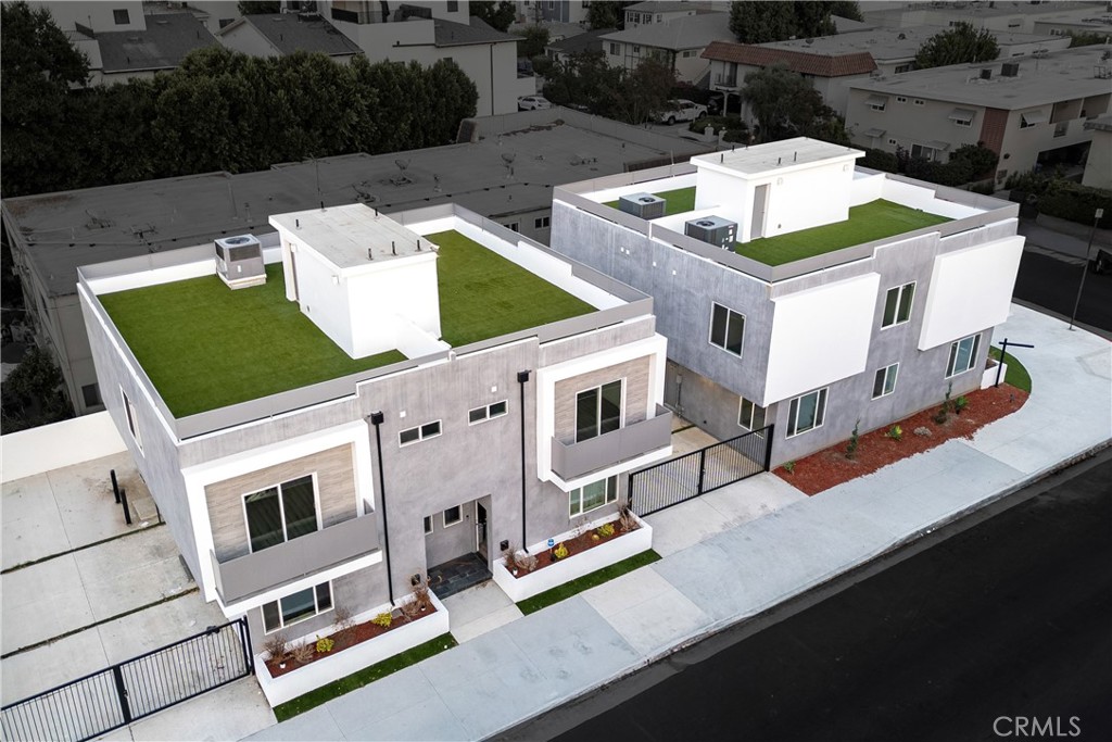 5000 Cleon Avenue, Unit 1/2 North Hollywood, CA 91601 - Photo 36 of 36 a aerial view of a house with roof deck and furniture