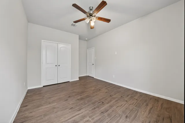 wooden floor in an empty room