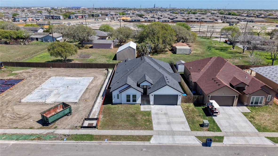 118 Amethyst Street Portland, TX 78374 - Photo 35 of 39 an aerial view of a house with a garden
