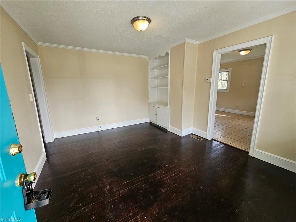 Wood floors in living room