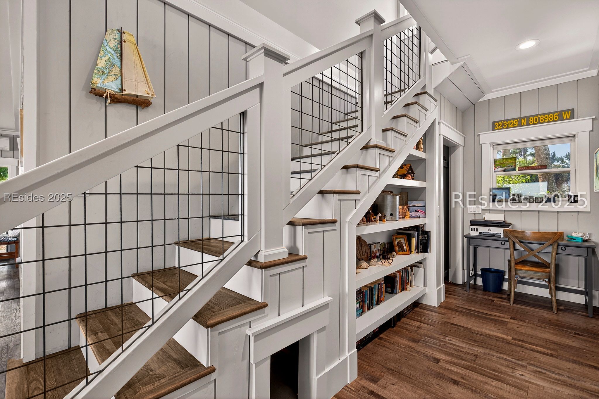 90 Calhoun Plantation Road Okatie, SC 29909 - Photo 40 of 80 Stairwell with storage space underneath shelving