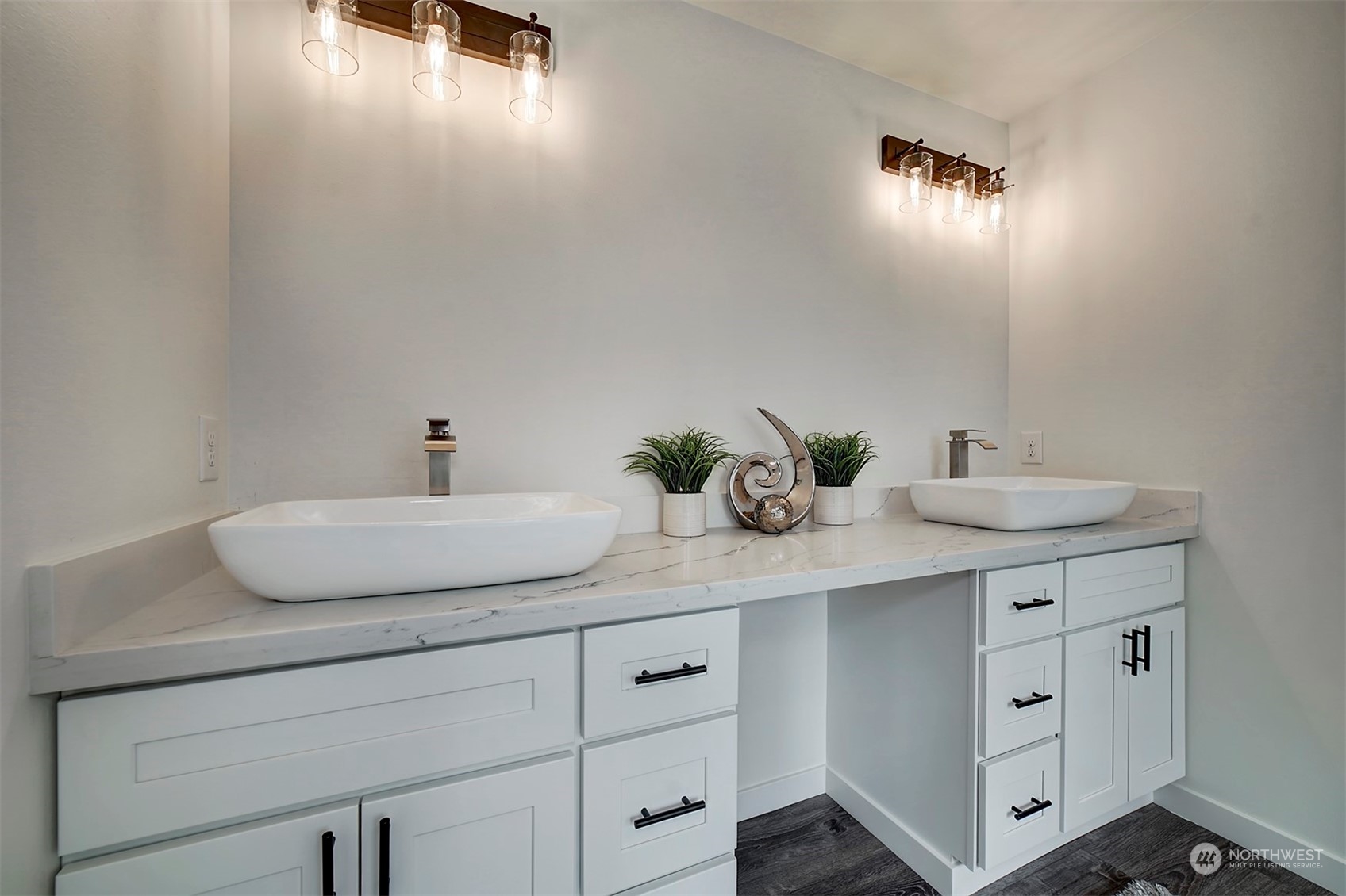 835 Northwest Finn Hill Road Poulsbo, WA 98370 - Photo 26 of 40 a bathroom with a sink and a mirror