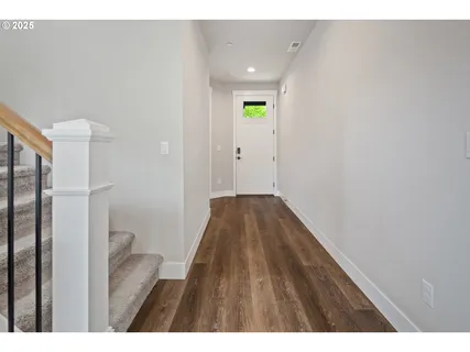 a view of wooden floor in a bathroom
