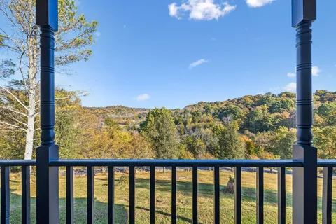 a view of a large window with an outdoor space