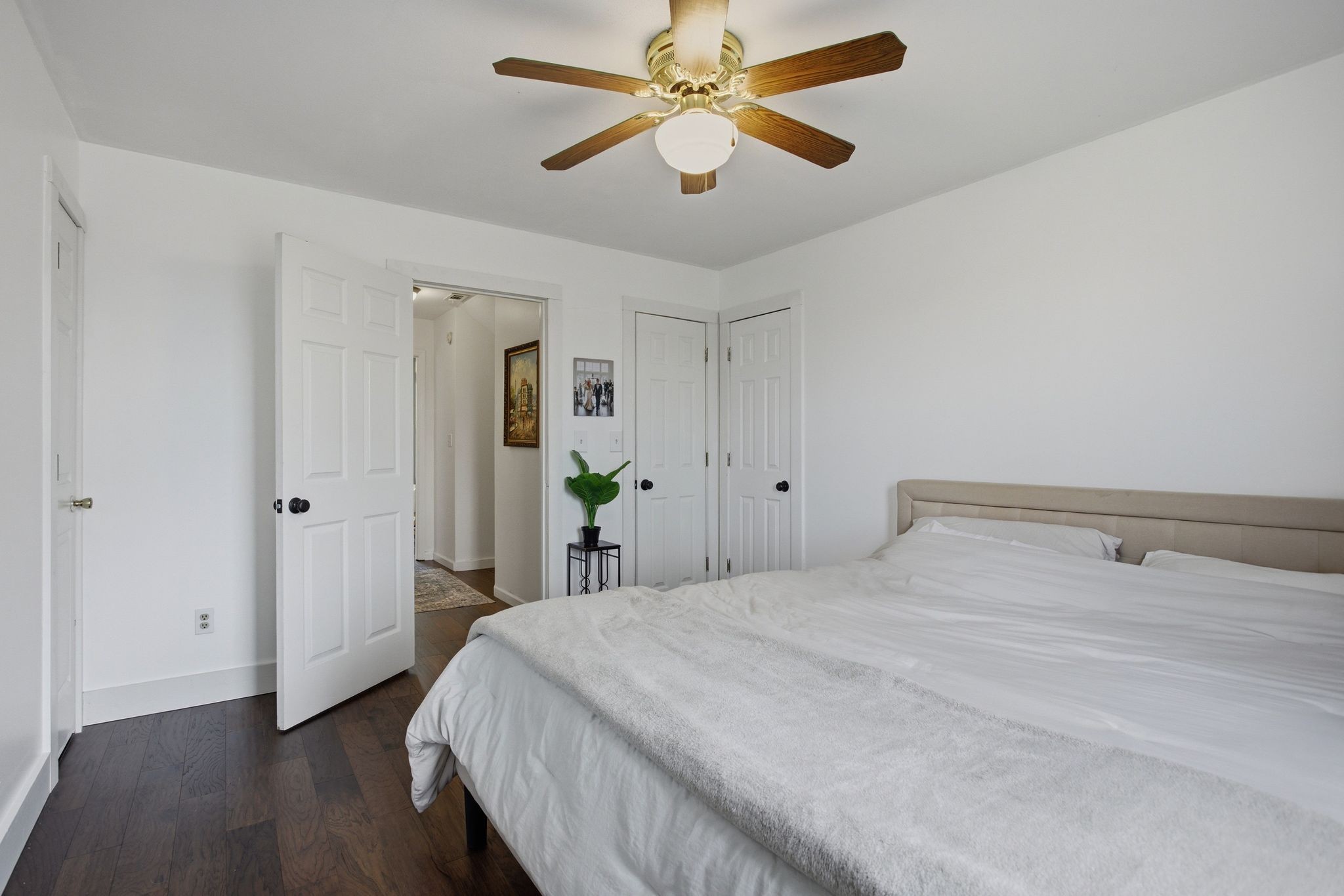 1469 Roy Sellers Road Columbia, TN 38401 - Photo 37 of 55 a bedroom with a bed and a chandelier