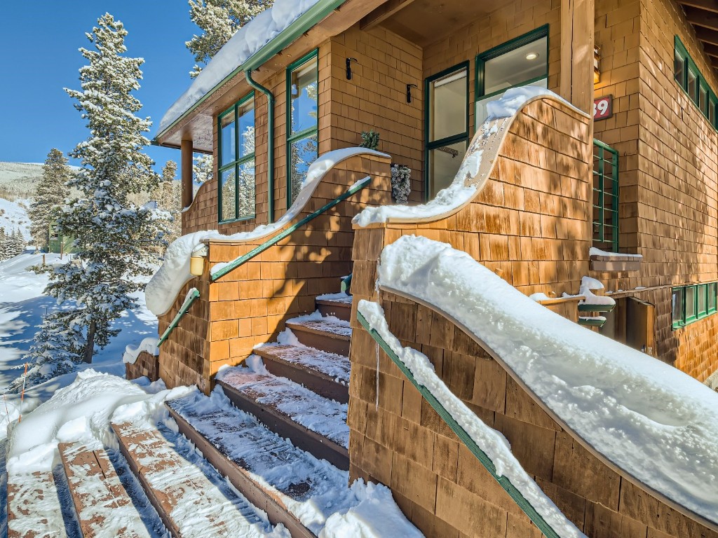 2017 Soda Ridge Road, Unit 1939 Keystone, CO 80435 - Photo 18 of 27 a view of stairs and with wooden floor