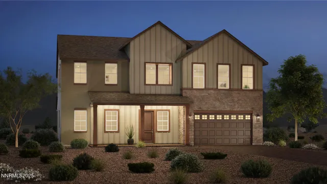 a front view of a house