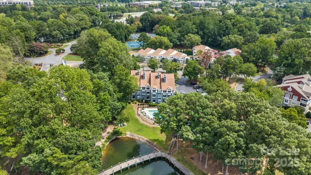 an aerial view of a city