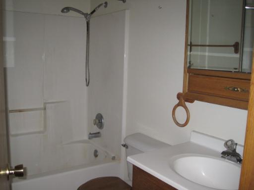 330 9th Avenue, Unit 330 Rochelle, IL 61068 - Photo 5 of 13 a bathroom with a sink a toilet and shower