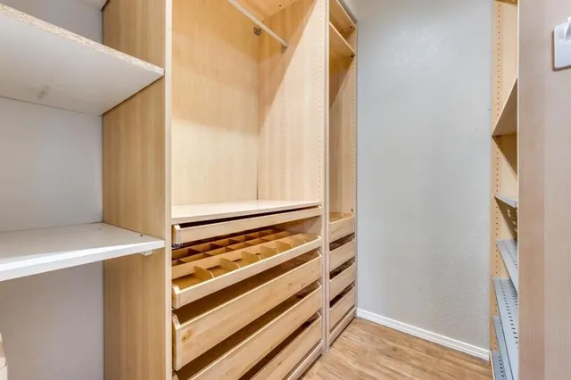 a view of closet area